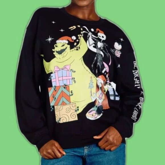 DISNEY The Nightmare Before Christmas Sweatshirt Women’s Size S NEW - Picture 4 of 7